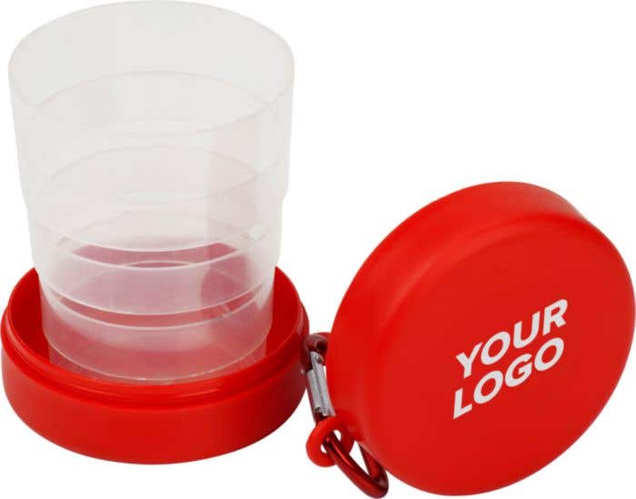 Gobelet de voyage Travelcup | 220 ml | Pliable | Mousqueton