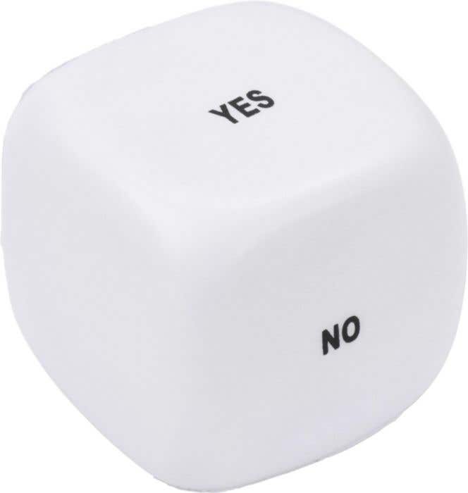 Balle anti-stress Decisionmaker | Forme de dé | 4,8 cm