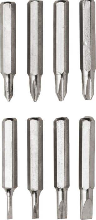 Set d'outils Bitlight | 2 pièces | 8 embouts | Avec lampe de poche