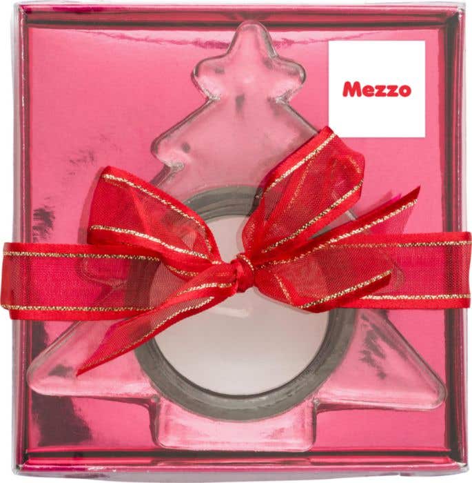 Photophore X-Tree | Verre | Avec bougie chauffe-plat | En emballage cadeau