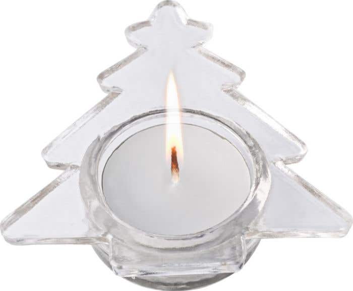 Photophore X-Tree | Verre | Avec bougie chauffe-plat | En emballage cadeau
