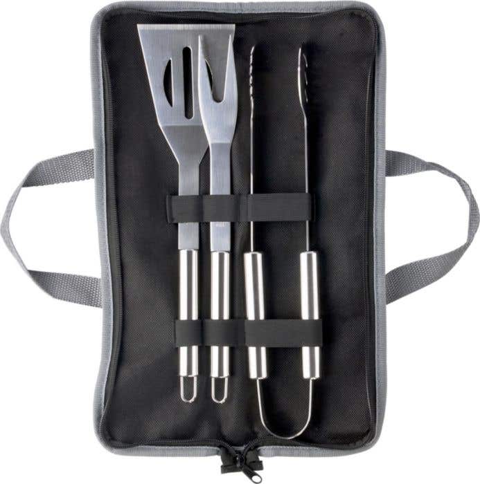 Set barbecue Grill | Inox | 3 pièces | Avec housse de rangement