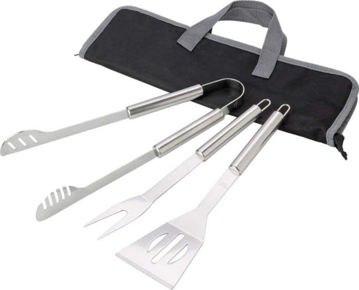 Set barbecue Grill | Inox | 3 pièces | Avec housse de rangement