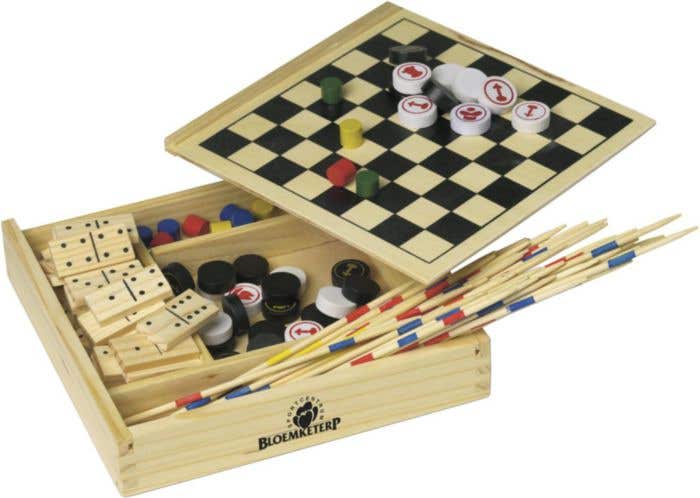 Coffret de jeux Fiveplay | Bois | 5 en 1
