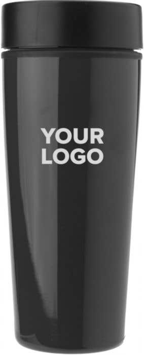 Mug de voyage Liquido | 450 ml | Inox | Double paroi | Couvercle à clic