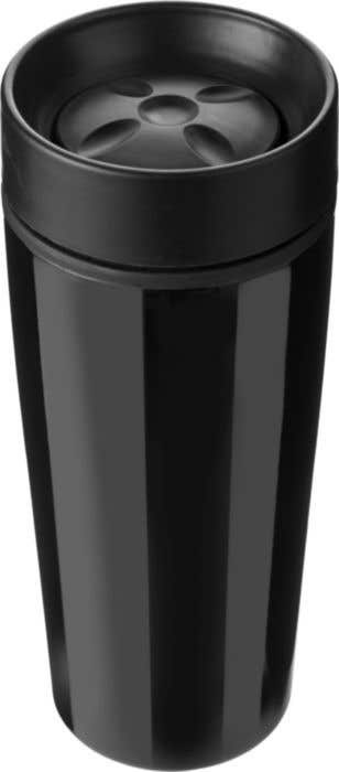 Mug de voyage Liquido | 450 ml | Inox | Double paroi | Couvercle à clic