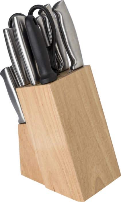 Set de couteaux Topchef | Inox | 14 pièces | Avec bloc à couteaux