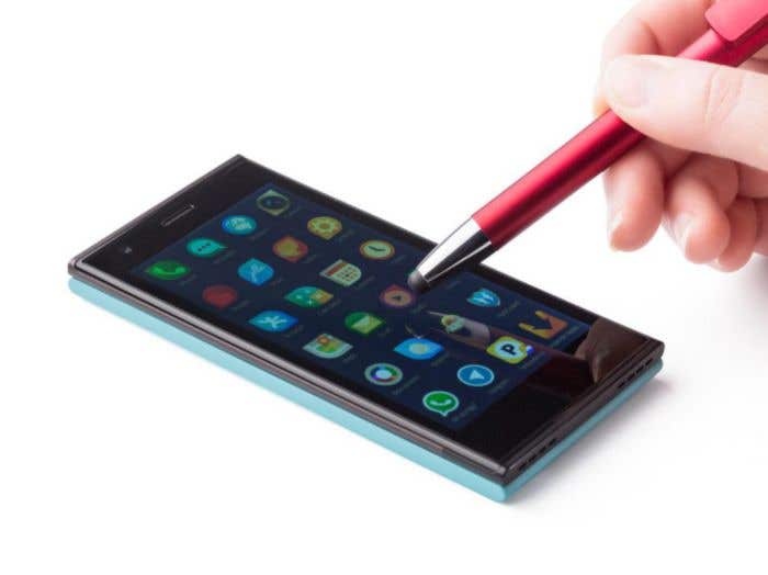 Stylo stylet Touch-Stand | 3-en-1 | Support téléphone