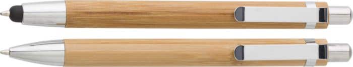 Parure d'écriture Bamboo-touch | Bambou | 2 pièces | Stylo à bille et porte-mine
