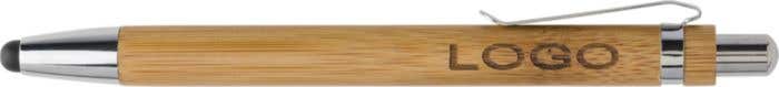 Parure d'écriture Bamboo-touch | Bambou | 2 pièces | Stylo à bille et porte-mine