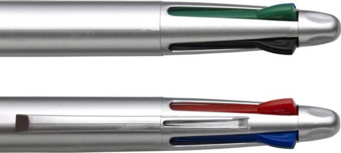 Stylo Quadro | 4 couleurs | Finition caoutchoutée