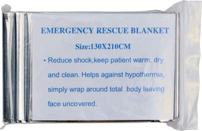 Couverture de survie Reflex | 130 x 210 cm | Avec pochette