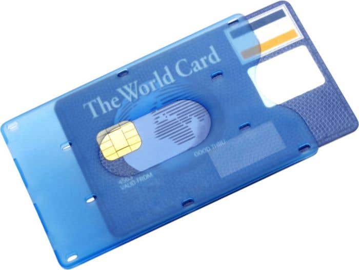Porte-carte Frosty | 1 carte | Transparent