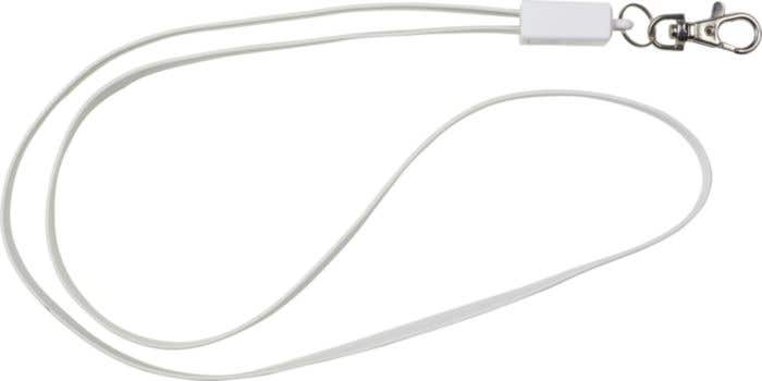 Lanyard Lany-Charge | 2-en-1 | Câble de charge | Mousqueton