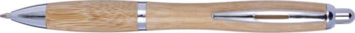 Stylo bille Cardiff Bamboo | Bambou | Détails métalliques