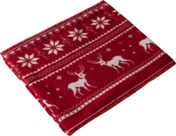 Couverture Reindeer | Polaire | 180 g/m² | 120x150 cm | Imprimé rennes