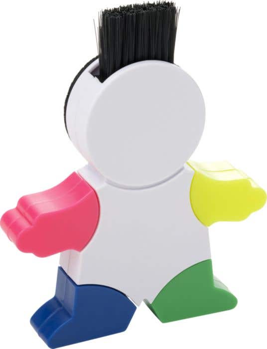 Marqueur Fluoclean | 4 couleurs | Brosse pour clavier