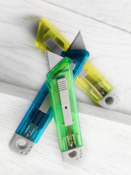 Cutter Minisafe | Transparent | Fermeture de sécurité
