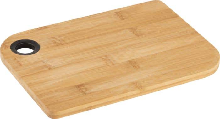 Planche à découper Steven | Bambou | 24,5 x 17,5 cm | Œillet de suspension