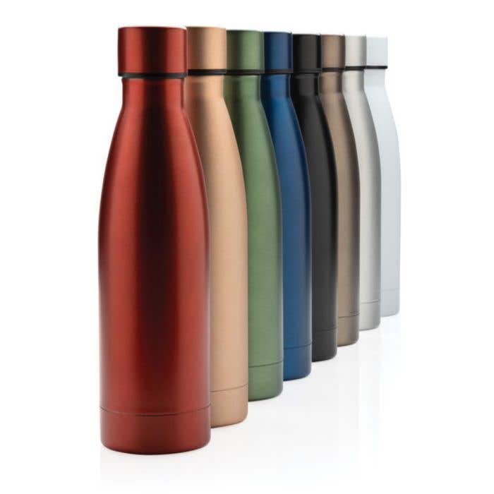 Gourde isotherme à double paroi RVS Uni 500 ml