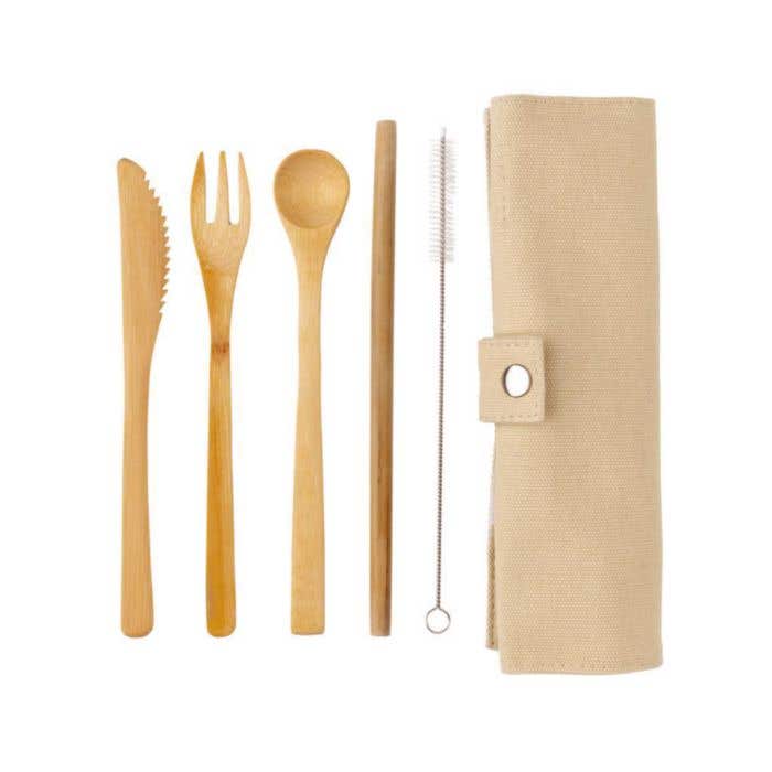 Ensemble de couverts Travel Bambou