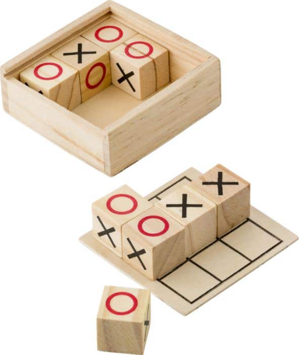 Morpion Playwood | Bois | Boîte coulissante