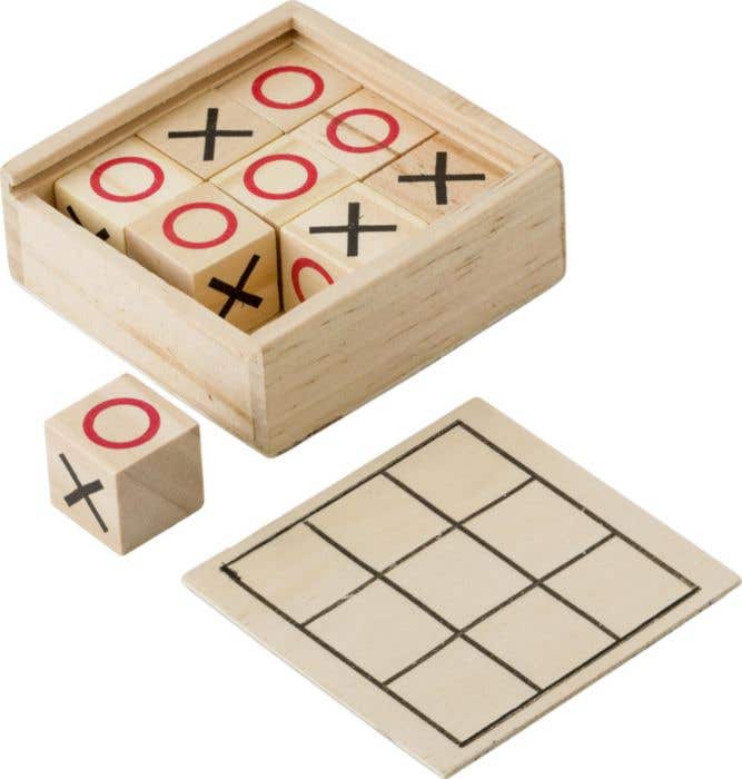 Morpion Playwood | Bois | Boîte coulissante