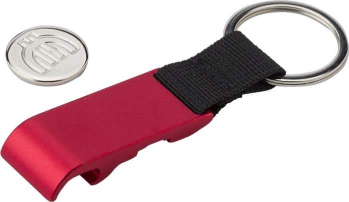 Porte-clés Trolleycoin | Décapsuleur | Jeton de caddie