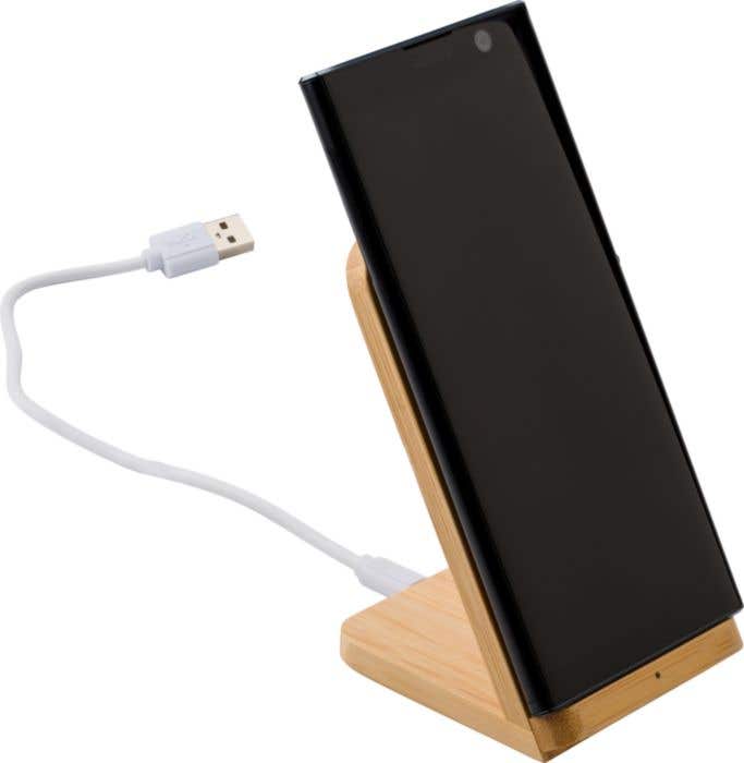 Chargeur sans fil Phonestand | Bambou | Support téléphone