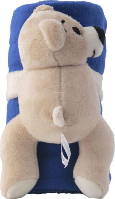 Ours en peluche Owen | Avec couverture polaire | 120x80 cm