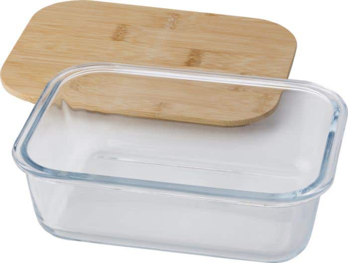 Lunchbox Nicole | 900 ml | Verre | Couvercle en bambou