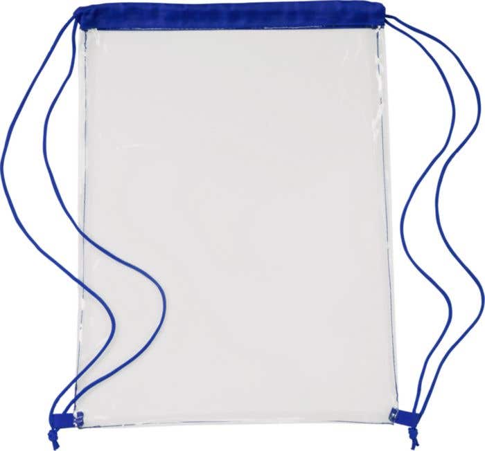 Sac à dos Duo-Clear | 5 L | Cordon de serrage | Transparent | Détails colorés