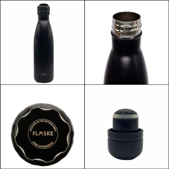 Gourde isotherme à double paroi Flaske Original Mono 500ml