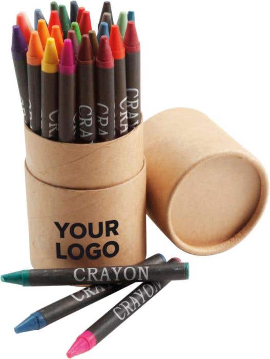 Set de craies de cire Tubo | 30 couleurs | En étui en carton