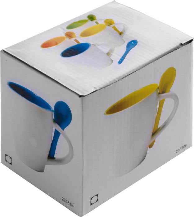 Mug Lisa | 300 ml | Avec cuillère | Finition mate