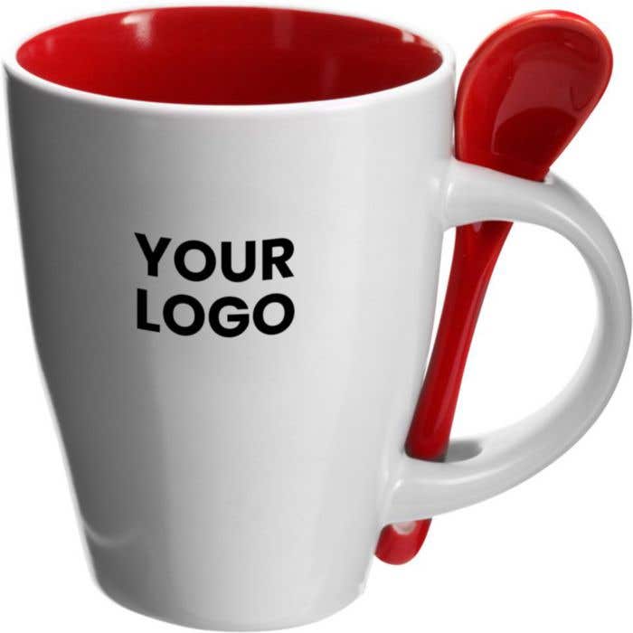 Mug Lisa | 300 ml | Avec cuillère | Finition mate