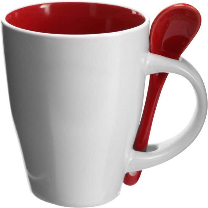 Mug Lisa | 300 ml | Avec cuillère | Finition mate