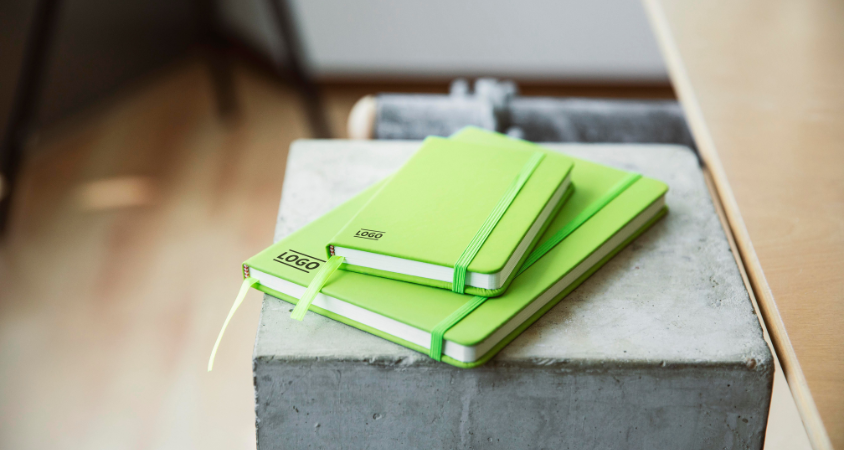 notebook, stone, green