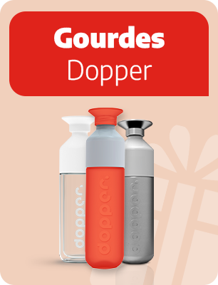 drinking bottles, Dopper, text